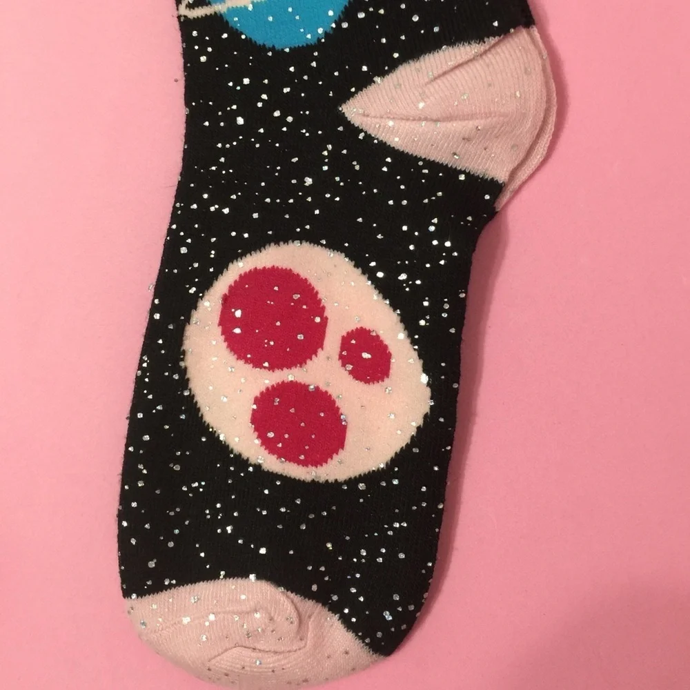 NEW Girl’s Retro Knee Socks “Outerspace” M/L